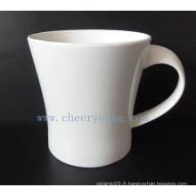 Tasse à café en porcelaine blanche (CY-P143)